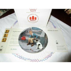 B &G Copenhagen Porcelain Plate HOME IS BEST #1